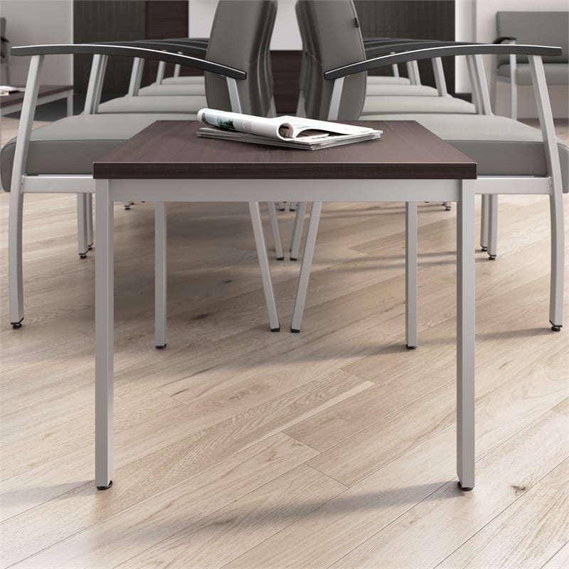 Bush Business Arrive Waiting Room End Table in Storm Gray - Engineered Wood