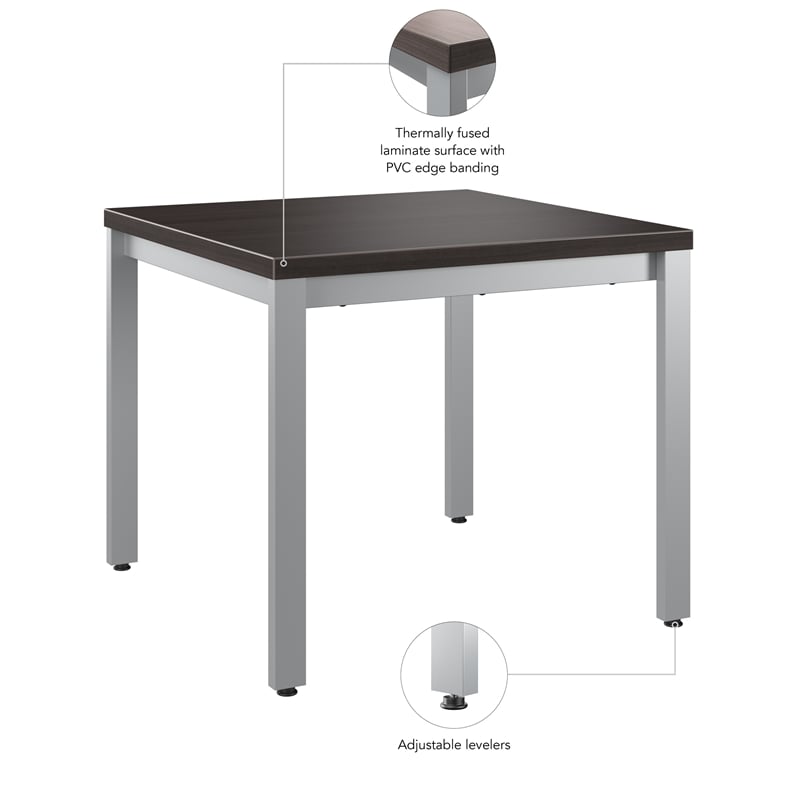 Bush Business Arrive Waiting Room End Table in Storm Gray - Engineered Wood