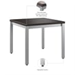 Bush Business Arrive Waiting Room End Table in Storm Gray - Engineered Wood