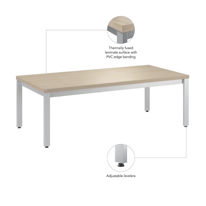 Bush Business Arrive Waiting Room Coffee Table in Natural Elm - Engineered Wood