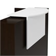 Arrive 72W x 72D L Reception Desk with Counter in Mocha Cherry - Engineered Wood