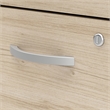 Arrive 72W x 72D L Shaped Reception Desk in Natural Elm - Engineered Wood