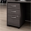 Arrive 3 Drawer Mobile File Cabinet in Storm Gray - Engineered Wood