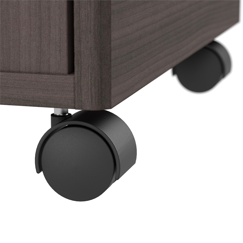 Arrive 3 Drawer Mobile File Cabinet in Storm Gray - Engineered Wood