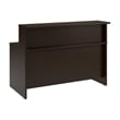 Arrive 60W x 30D Reception Desk with Shelf in Mocha Cherry - Engineered Wood