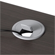 Arrive 60W x 72D L Shaped Reception Desk in Storm Gray - Engineered Wood