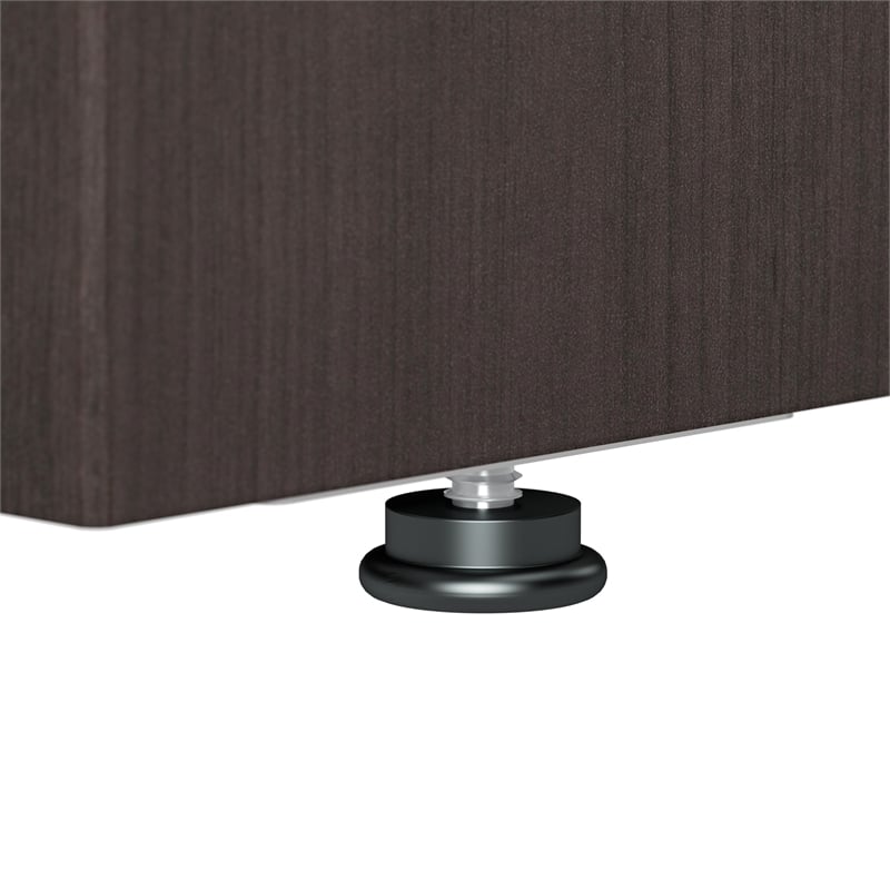 Arrive 60W x 72D L Shaped Reception Desk in Storm Gray - Engineered Wood