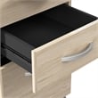 Arrive 60W x 72D L Reception Desk with Drawers in Natural Elm - Engineered Wood