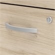 Arrive 60W x 72D L Reception Desk with Drawers in Natural Elm - Engineered Wood