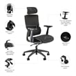 Align High Back Ergonomic Office Chair with Lumbar Support in Black Fabric