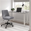 Hustle 48W x 24D Computer Desk and Chair Set in Platinum Gray - Engineered Wood