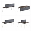 Bush Business Furniture 58W Desktop Privacy Screen in Cool Charcoal