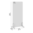 Bush Business Furniture 24W x 55H Freestanding Privacy Screen in Beige