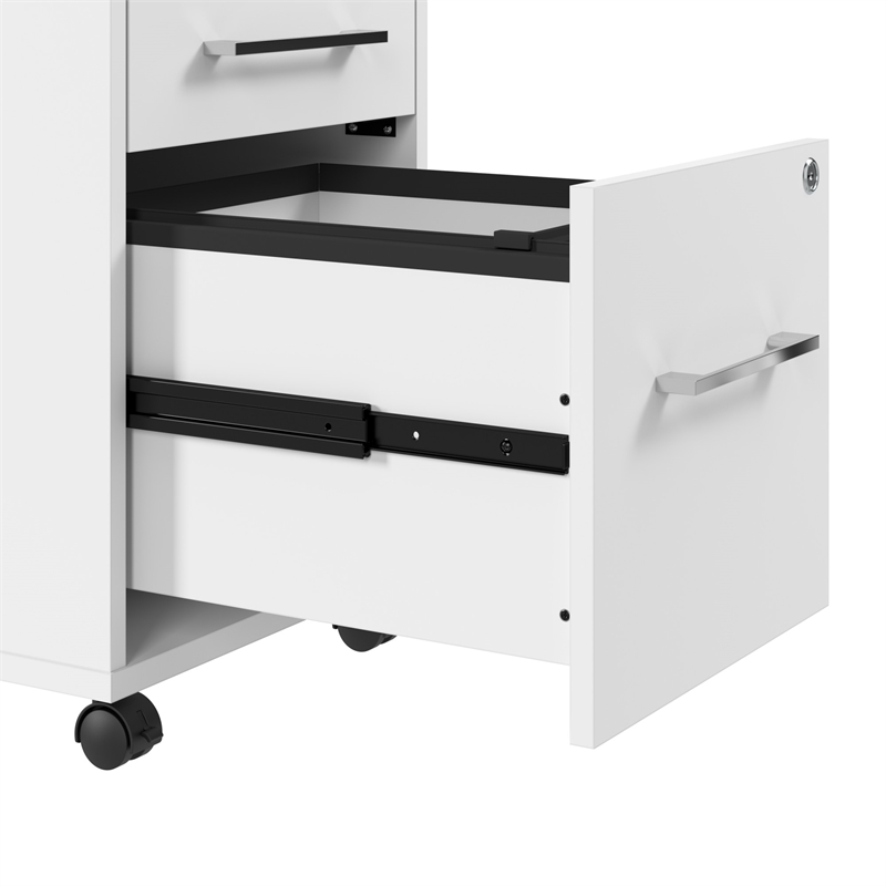Hustle 48W x 24D Computer Desk with Storage in White - Engineered Wood