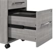 Hustle 72W x 24D Computer Desk with Storage in Platinum Gray - Engineered Wood