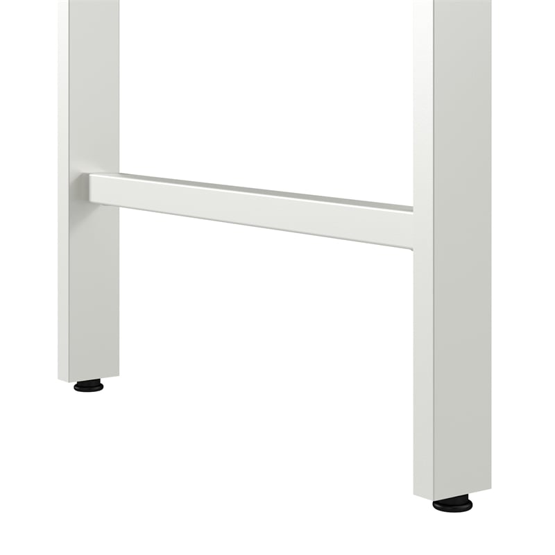 Hustle 72W x 24D Computer Desk with Storage in Platinum Gray - Engineered Wood