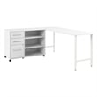 Hustle 72W x 24D Computer Desk with Storage in White - Engineered Wood