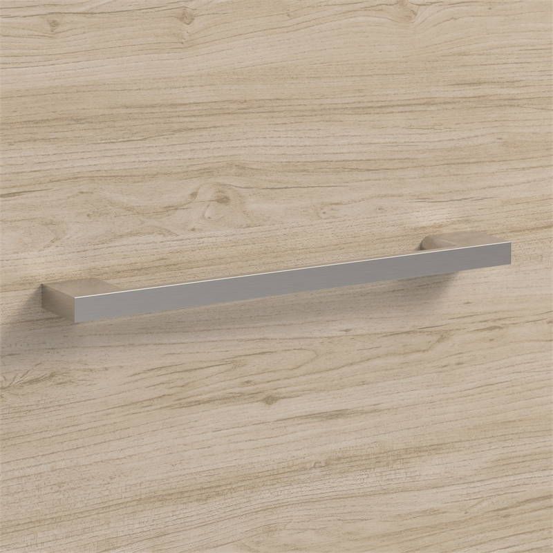 Hustle 72W Computer Desk with Storage Cabinet in Natural Elm - Engineered Wood