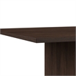 Bush Business 72W Boat Shaped Conference Table in Black Walnut - Engineered Wood