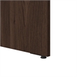 Bush Business 72W Boat Shaped Conference Table in Black Walnut - Engineered Wood