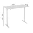 Move 60 Series 60W Adjustable Standing Desk in Mocha Cherry - Engineered Wood