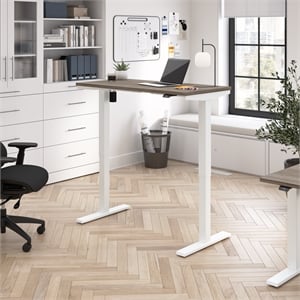 Move 40 Series 48W Adjustable Standing Desk in Modern Hickory - Engineered Wood