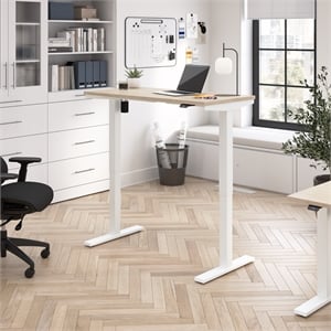 Move 40 Series 48W Adjustable Standing Desk in Natural Elm - Engineered Wood