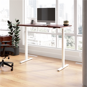 Move 60 Series 60W Adjustable Standing Desk in Hansen Cherry - Engineered Wood