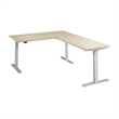Move 60 Series 60W L Shaped Standing Desk in Natural Elm - Engineered Wood