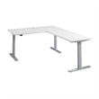 Move 60 Series 60W L Shaped Standing Desk in White - Engineered Wood
