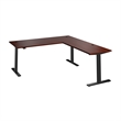 Move 60 Series 72W L Shaped Standing Desk in Hansen Cherry - Engineered Wood