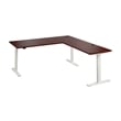 Move 60 Series 72W L Shaped Standing Desk in Hansen Cherry - Engineered Wood