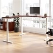 Move 60 Series 72W L Shaped Standing Desk in Hansen Cherry - Engineered Wood