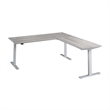 Move 60 Series 72W L Shaped Standing Desk in Platinum Gray - Engineered Wood