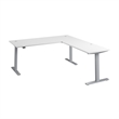Move 60 Series 72W L Shaped Standing Desk in White - Engineered Wood
