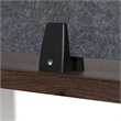 Hustle 2 Person Computer Desk with Drawers in Platinum Gray - Engineered Wood