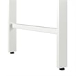 Hustle 2 Person Computer Desk with Drawers in White/Elm - Engineered Wood