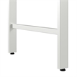 Hustle 2 Person Desk with Low Storage Cabinet in Platinum Gray - Engineered Wood