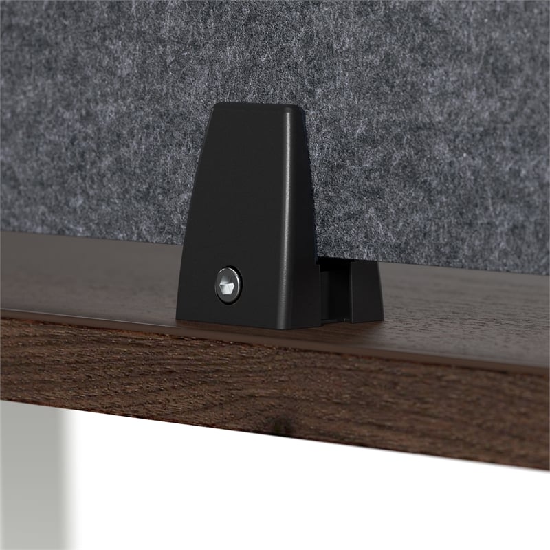 Hustle 4 Person L Shaped Desk with Drawers in Platinum Gray - Engineered Wood