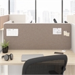 Hustle Tackboard for 48W Cubicle Desk in Warm Beige Fabric