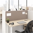 Hustle Tackboard for 48W Cubicle Desk in Warm Beige Fabric