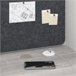 Hustle 48W 2 Person Cubicle with Tackboard in White/Gray - Engineered Wood