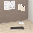 Hustle 48-inch Office Cubicle Desk with Storage in White/Elm - Engineered Wood