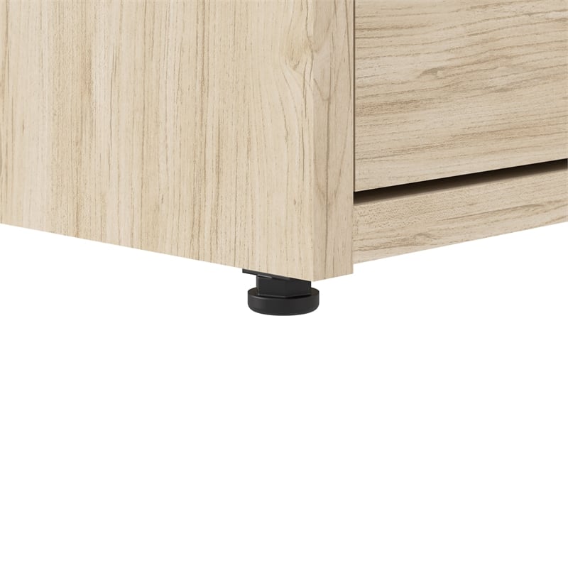 Hustle 2 Drawer Lateral File Cabinet with Lock in Natural Elm - Engineered Wood