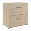 Hustle 2 Drawer Lateral File Cabinet with Lock in Natural Elm - Engineered Wood