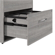 Hustle 2 Drawer Lateral File Cabinet with Lock in Plat. Gray - Engineered Wood