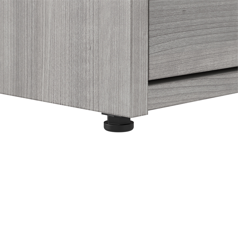 Hustle 2 Drawer Lateral File Cabinet with Lock in Plat. Gray - Engineered Wood