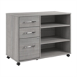 Hustle Rolling Storage Cabinet with Drawers in Platinum Gray - Engineered Wood