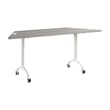 Synergy 72-inch Trapezoid Modular Conference Table in Gray - Engineered Wood