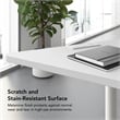 Synergy 72-inch Trapezoid Modular Conference Table in White - Engineered Wood